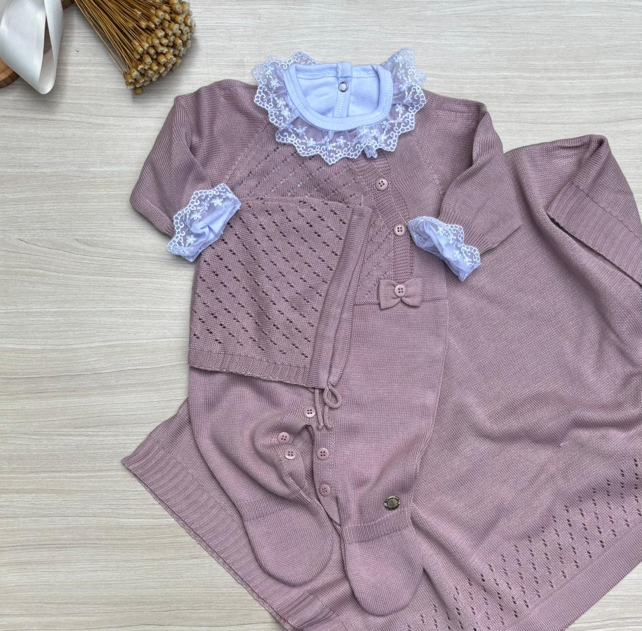 Saída Maternidade Tricot Alice Maria