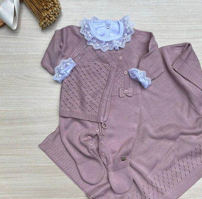 Saída Maternidade Tricot Alice Maria