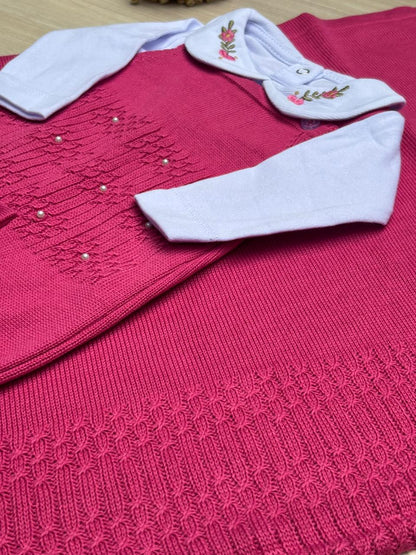 Saída Maternidade Tricot Laura Maria