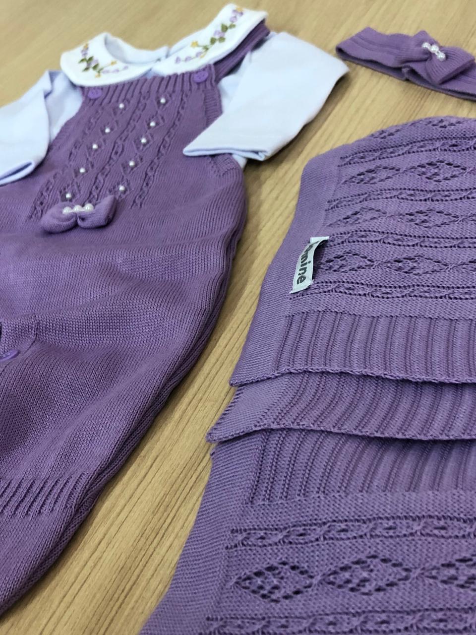 Saída Maternidade Tricot Maria Carolina