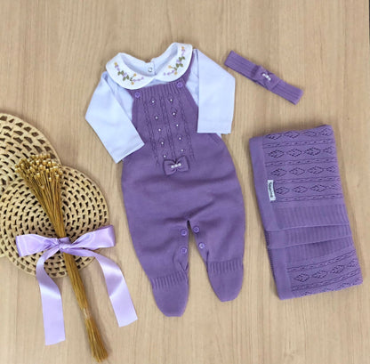 Saída Maternidade Tricot Maria Carolina