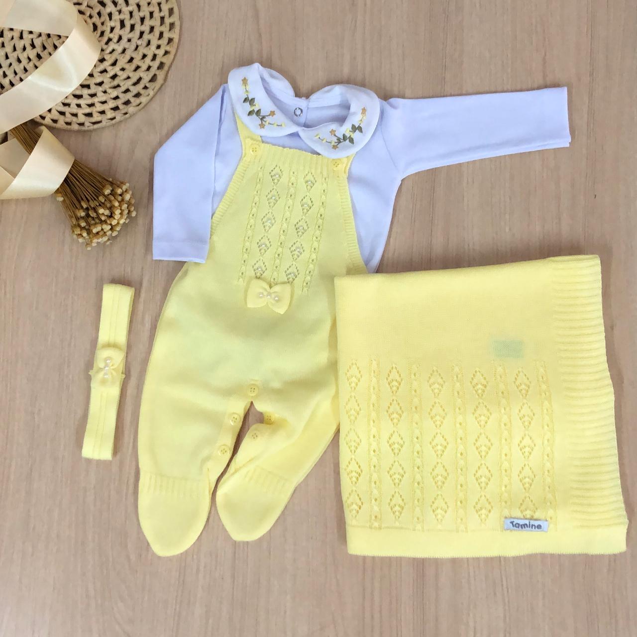 Saída Maternidade Tricot Maria Carolina