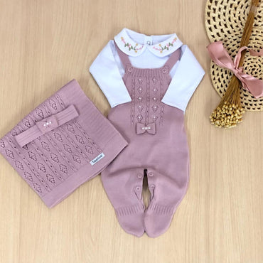 Saída Maternidade Tricot Maria Carolina