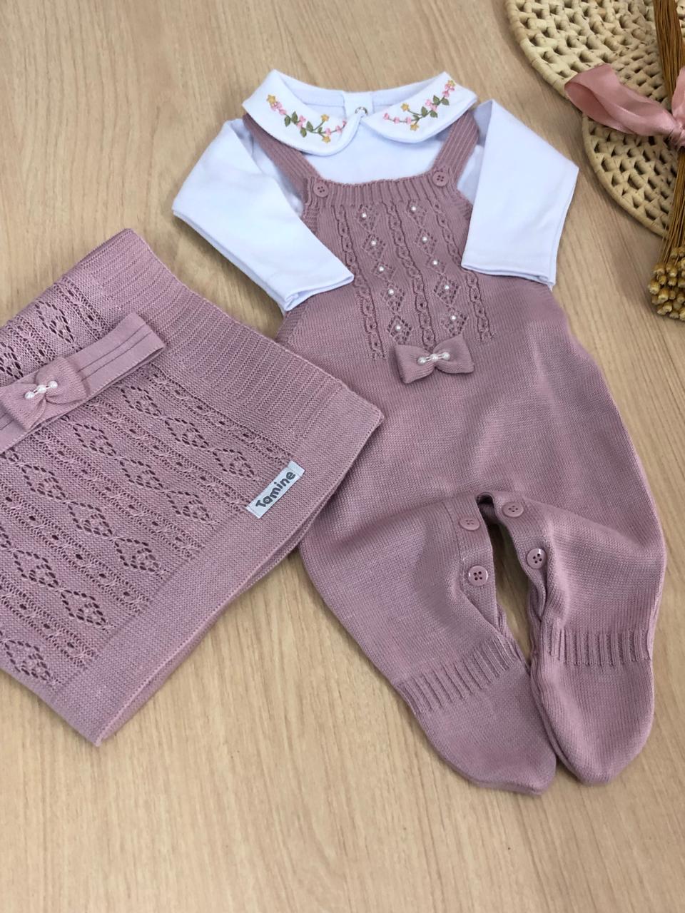 Saída Maternidade Tricot Maria Carolina