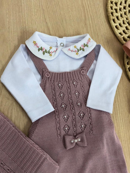 Saída Maternidade Tricot Maria Carolina