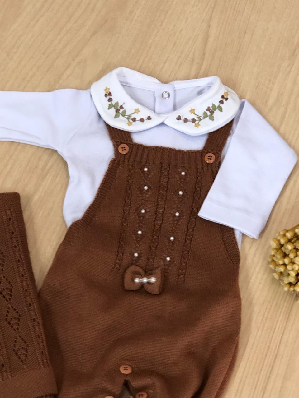 Saída Maternidade Tricot Maria Carolina