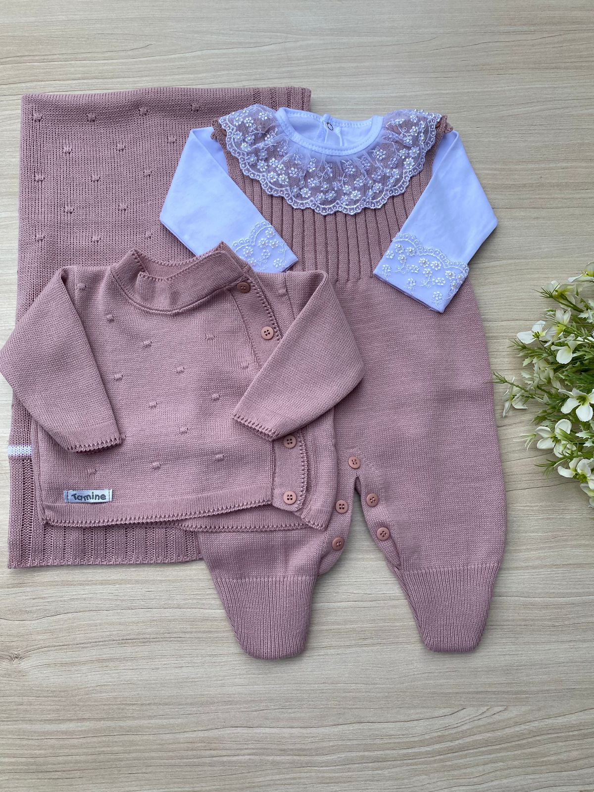 Saída Maternidade Tricot Valentina
