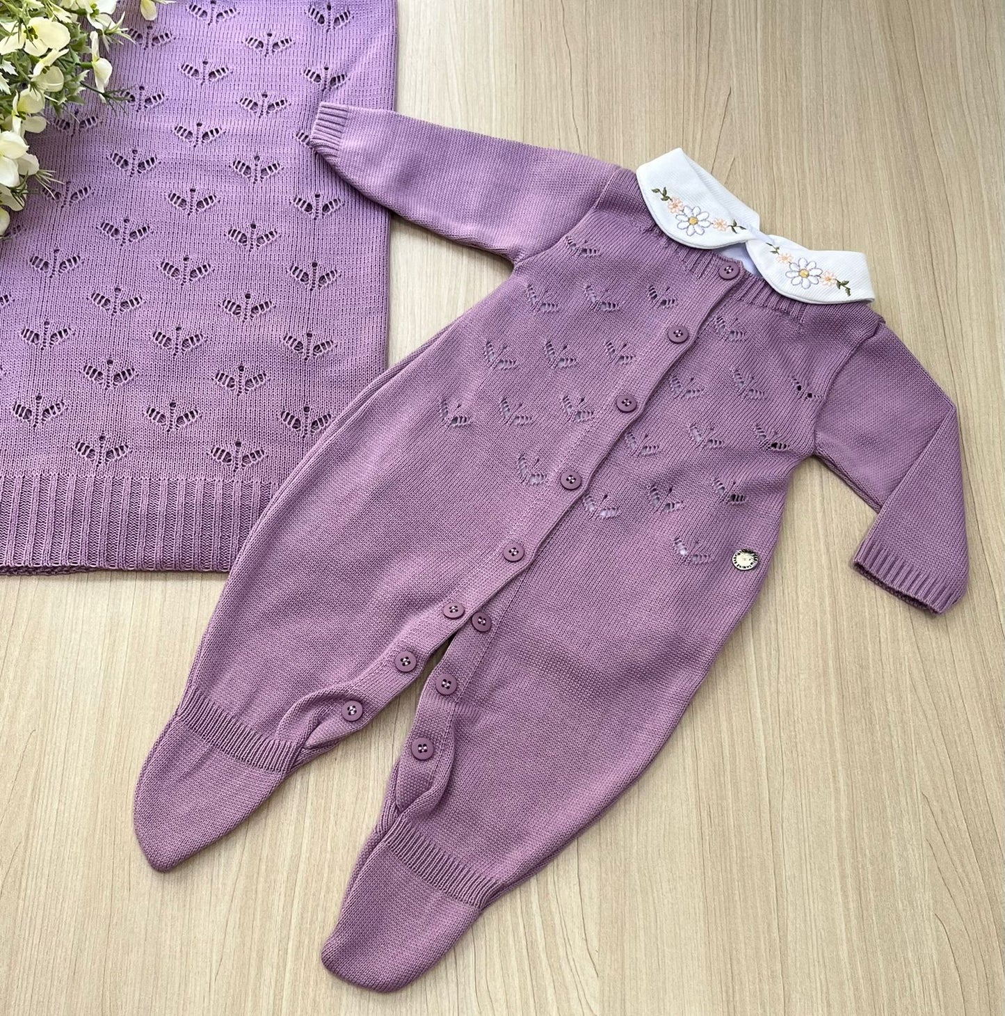 Saída Maternidade Tricot Margarida