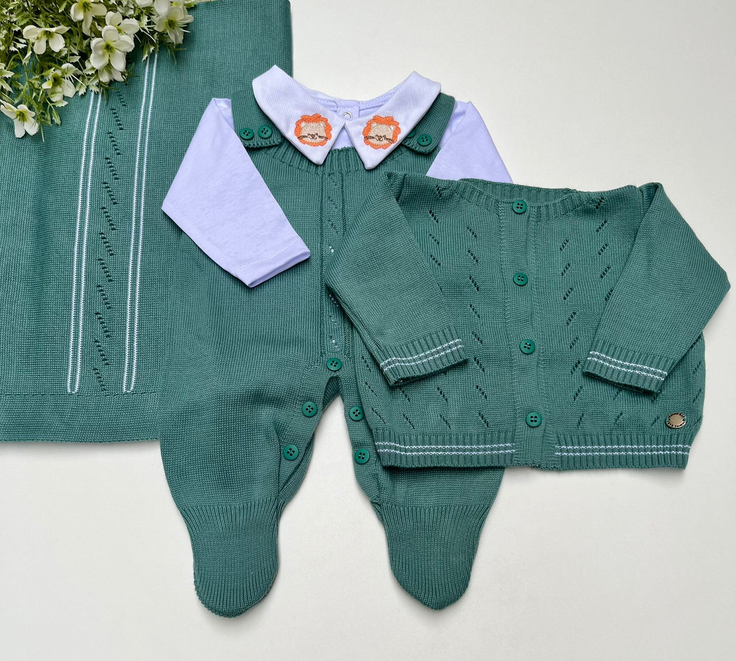 Saída Maternidade Tricot Bomber