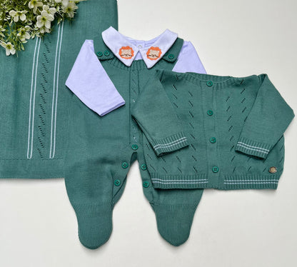 Saída Maternidade Tricot Bomber