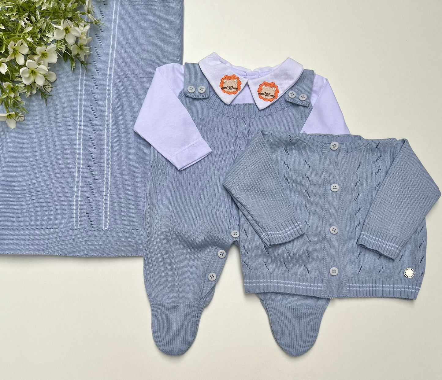Saída Maternidade Tricot Bomber