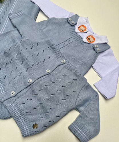 Saída Maternidade Tricot Bomber