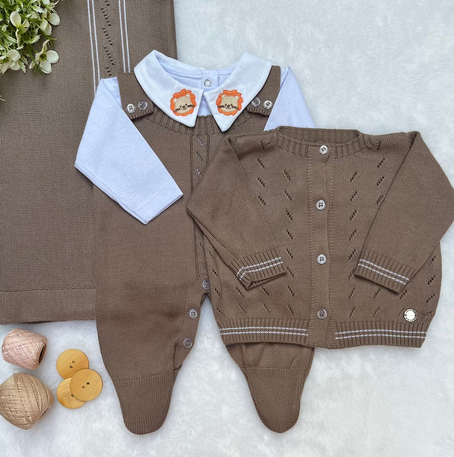 Saída Maternidade Tricot Bomber