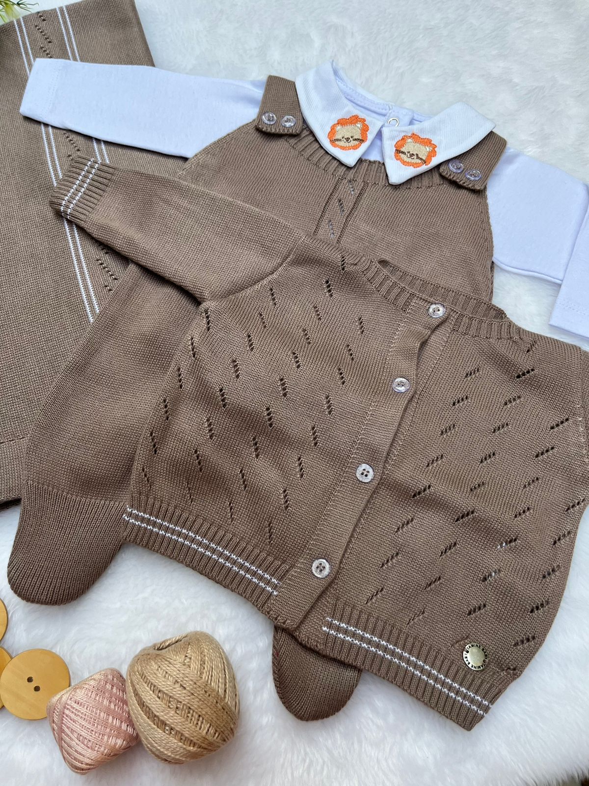 Saída Maternidade Tricot Bomber