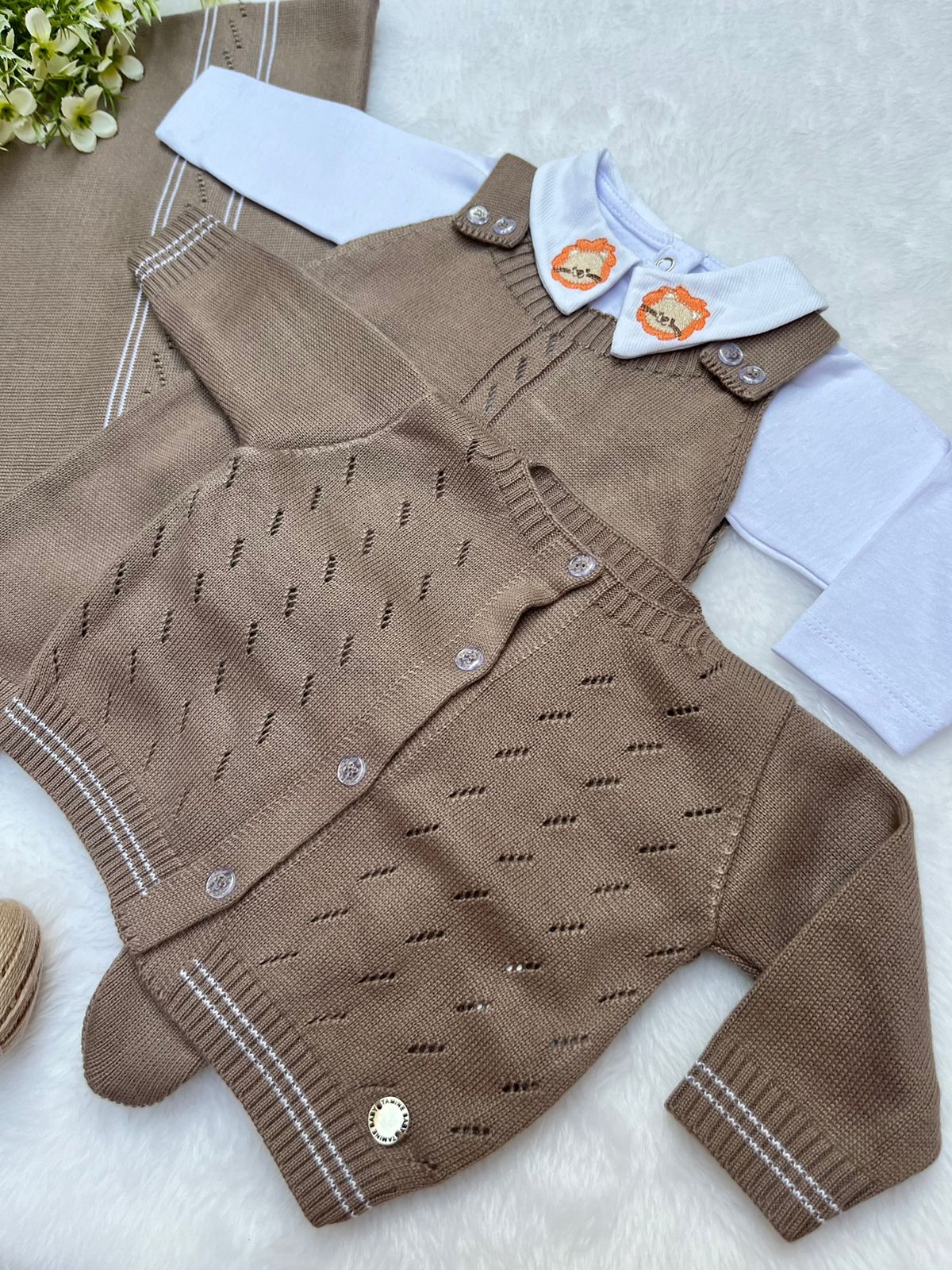 Saída Maternidade Tricot Bomber