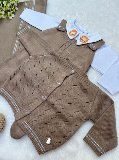 Saída Maternidade Tricot Bomber