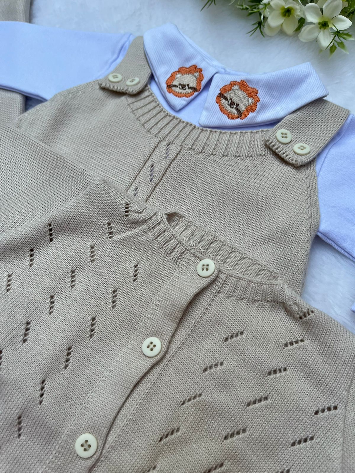 Saída Maternidade Tricot Bomber