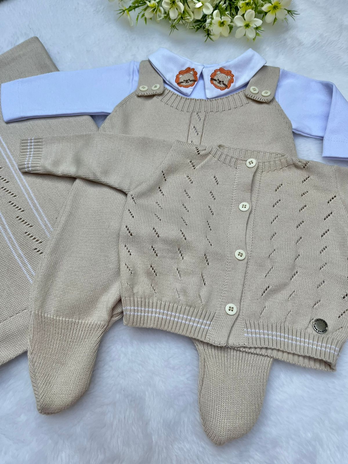 Saída Maternidade Tricot Bomber