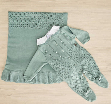 Saída Maternidade Tricot Lila