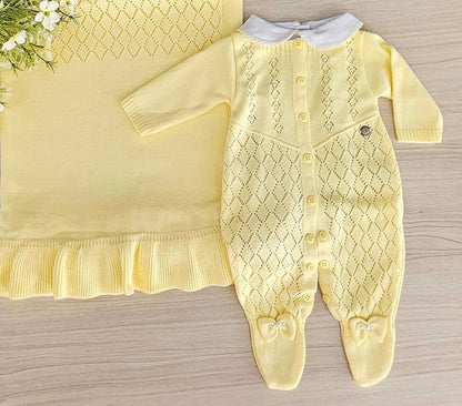 Saída Maternidade Tricot Lila