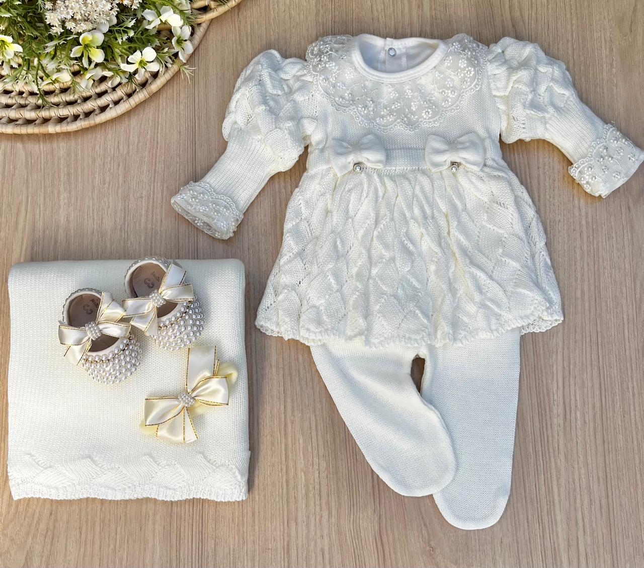 Saída Maternidade Tricot Bianca