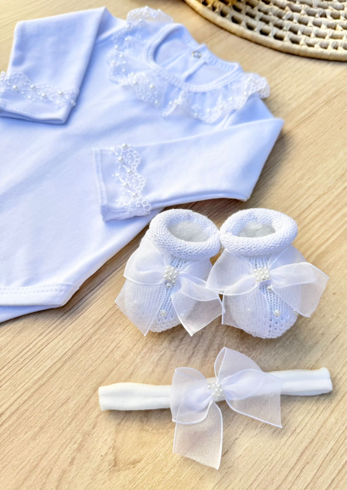 Body Bebê Renda Curta