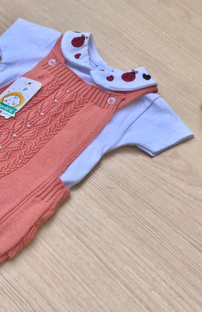 Romper Bebê Tricot Flora