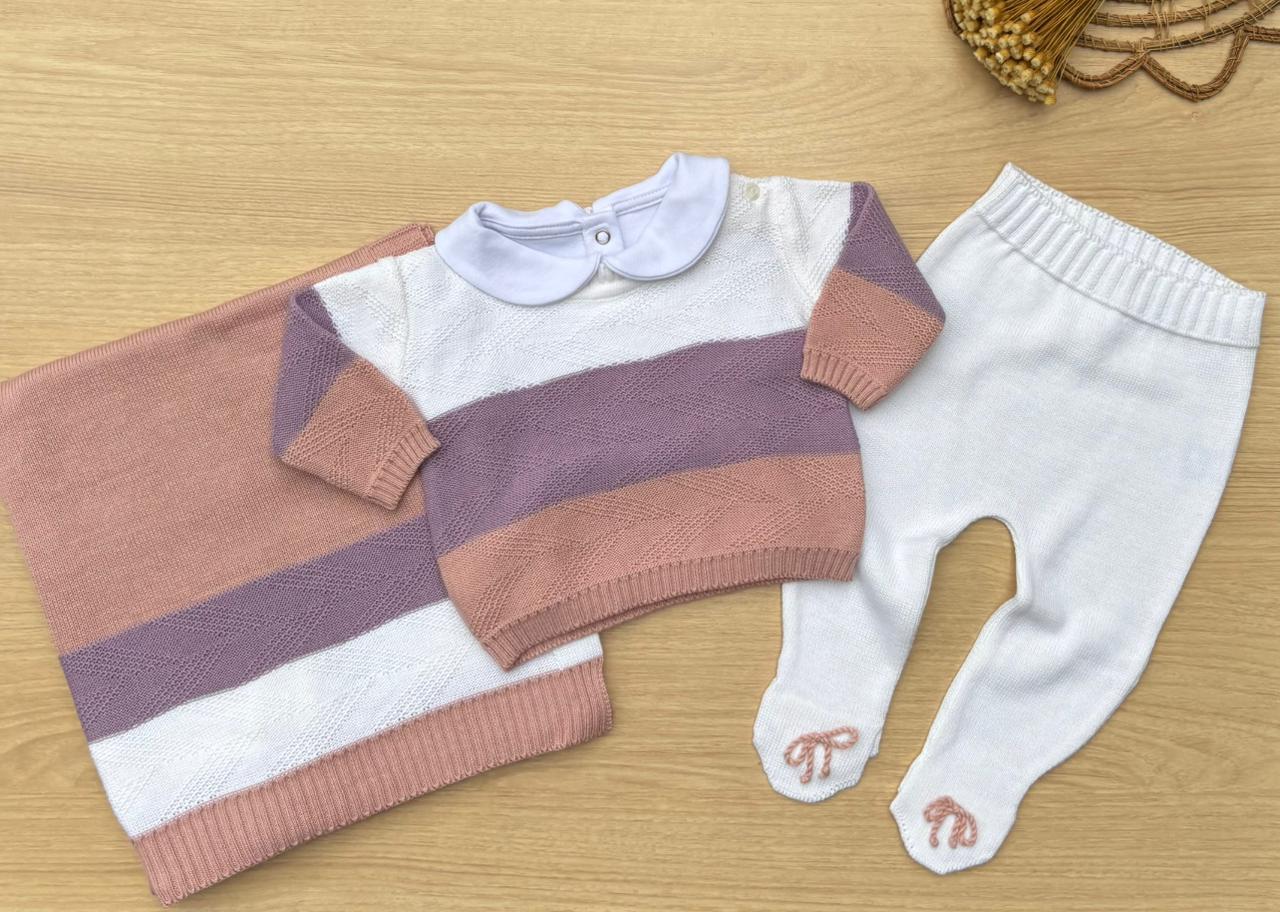 Saída Maternidade Tricot Marina
