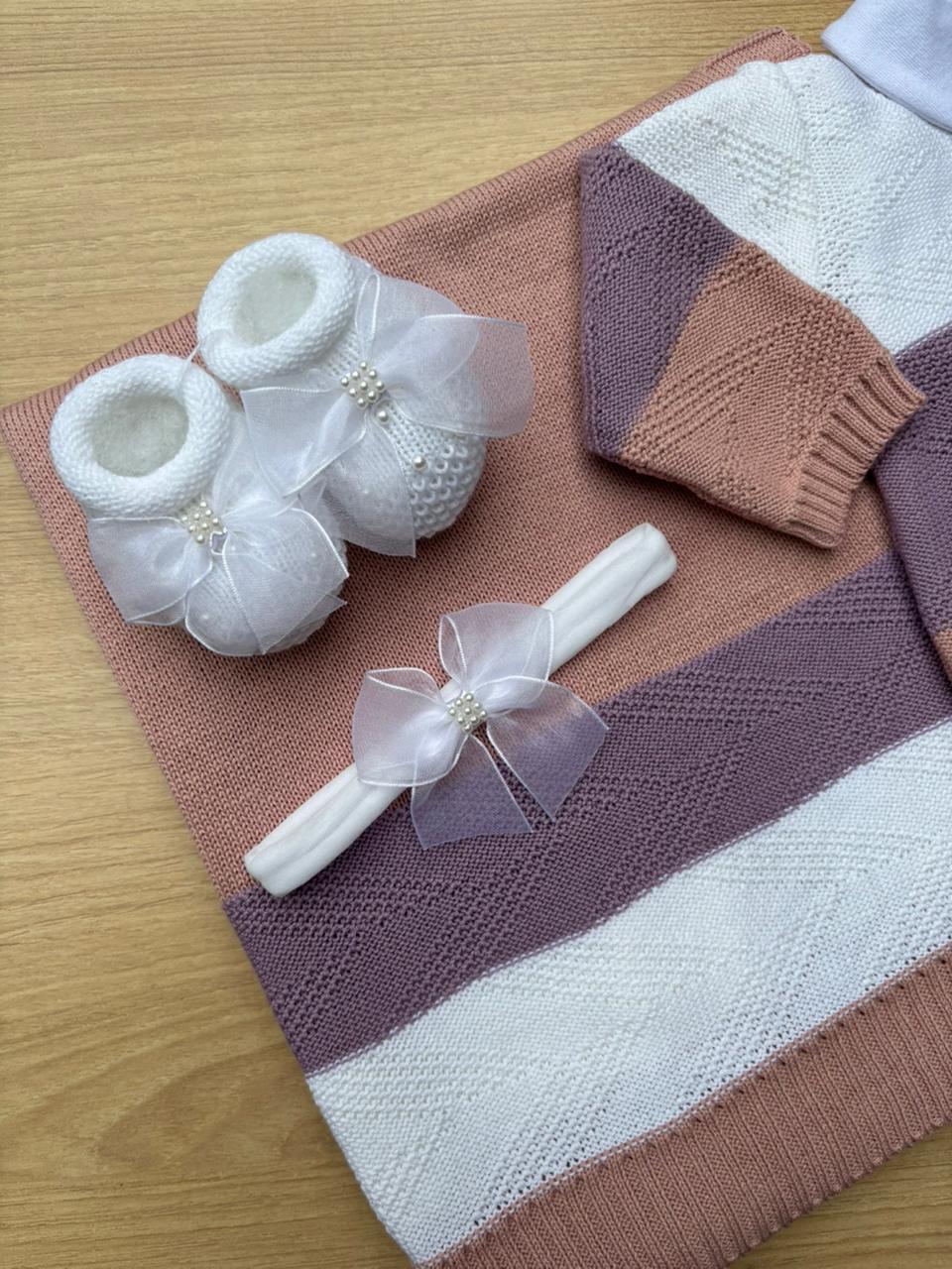 Saída Maternidade Tricot Marina