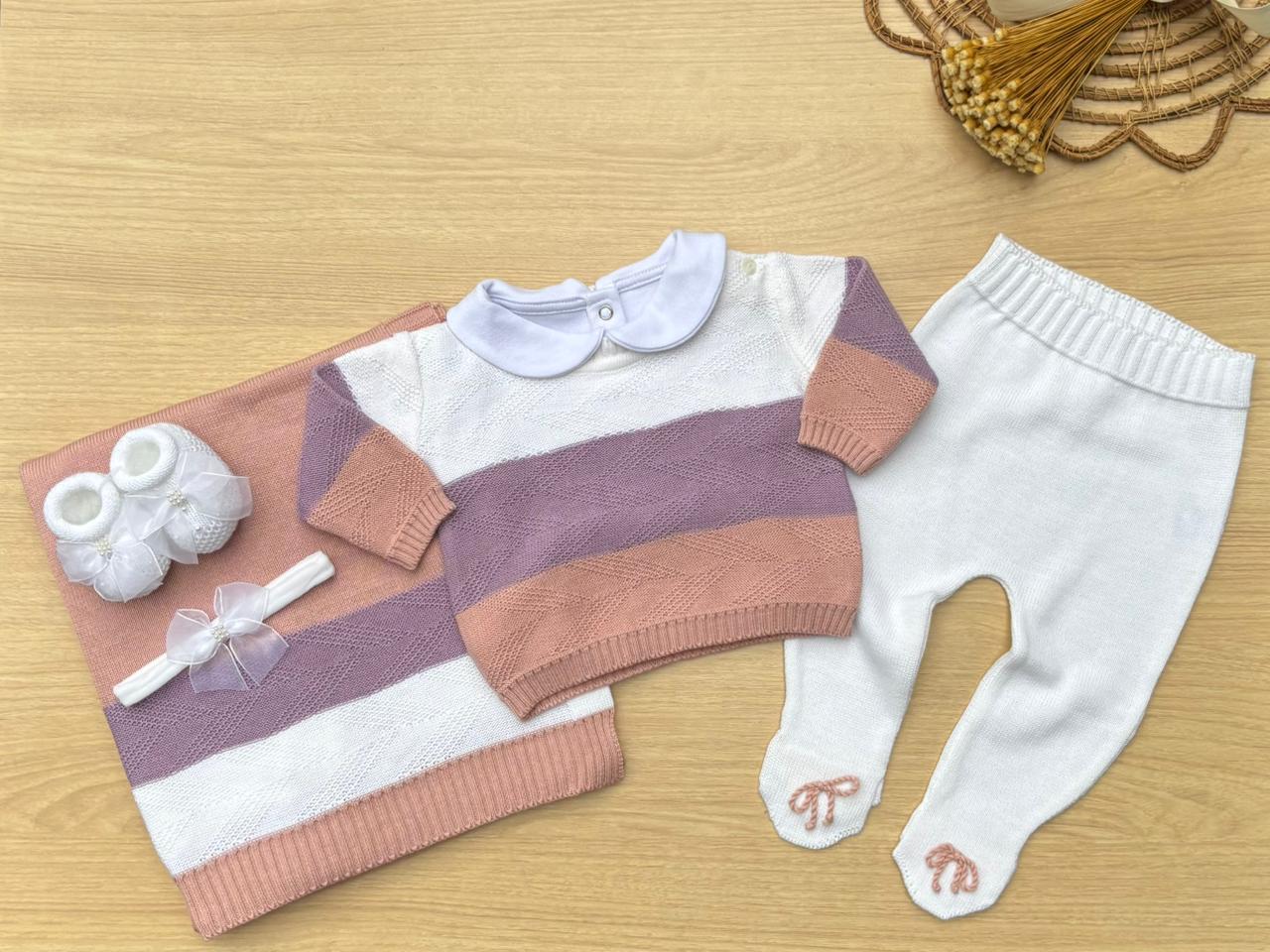 Saída Maternidade Tricot Marina