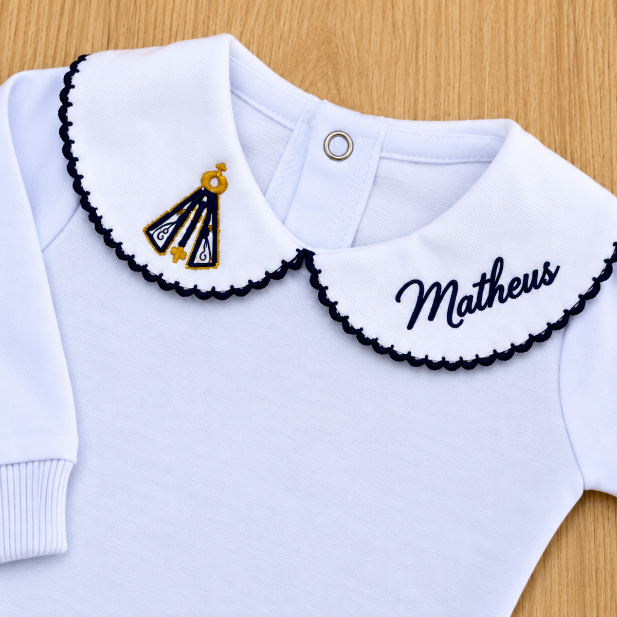 Body Bebê Nossa Senhora Batizado Personalizado