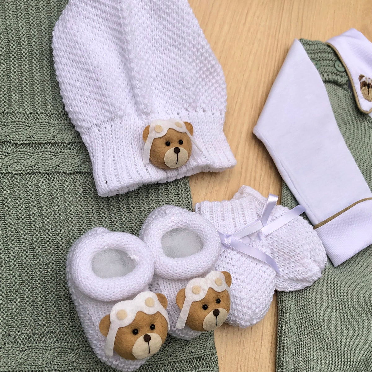 Saída Maternidade Tricot Noah
