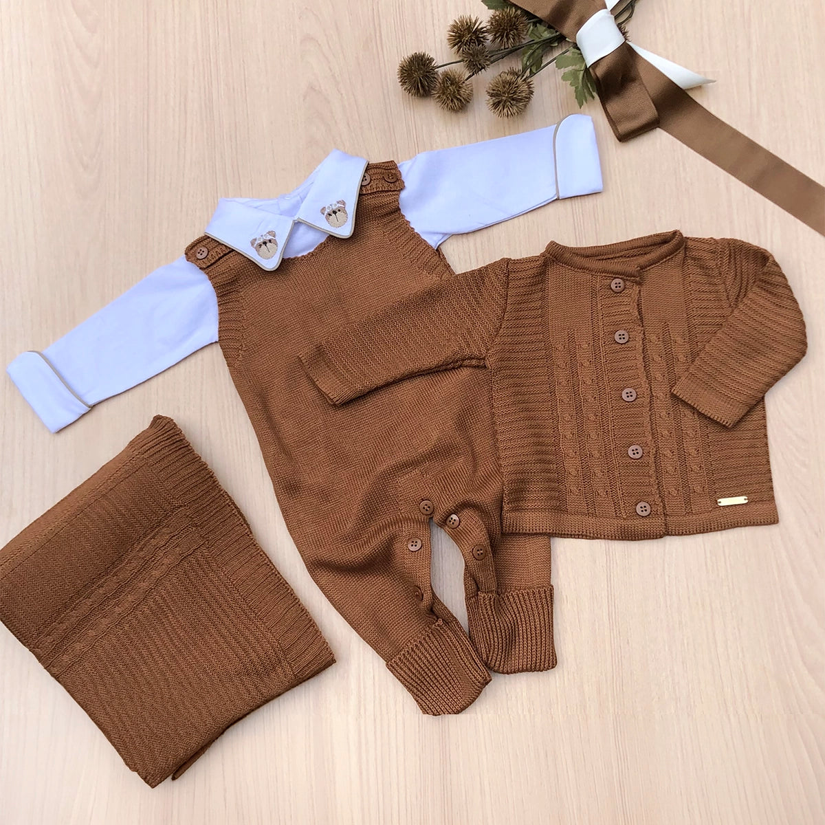 Saída Maternidade Tricot Noah