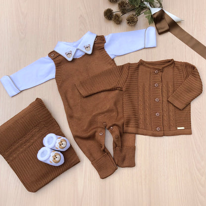 Saída Maternidade Tricot Noah