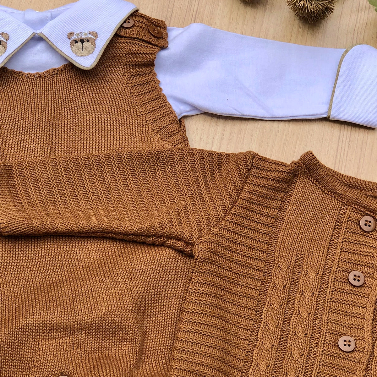 Saída Maternidade Tricot Noah