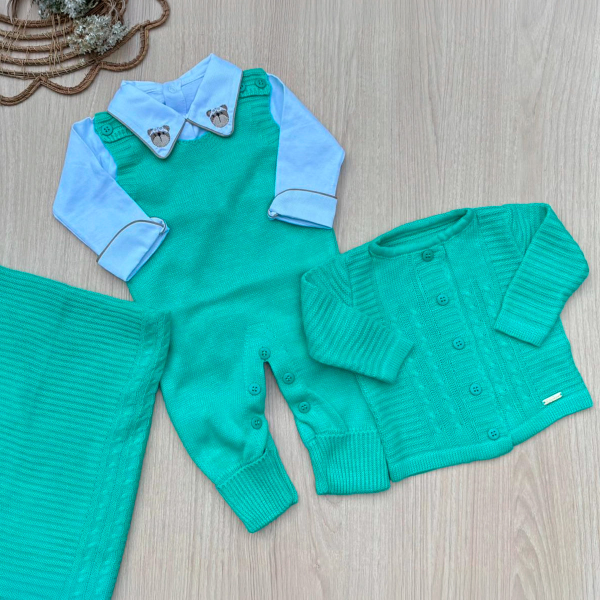 Saída Maternidade Tricot Noah