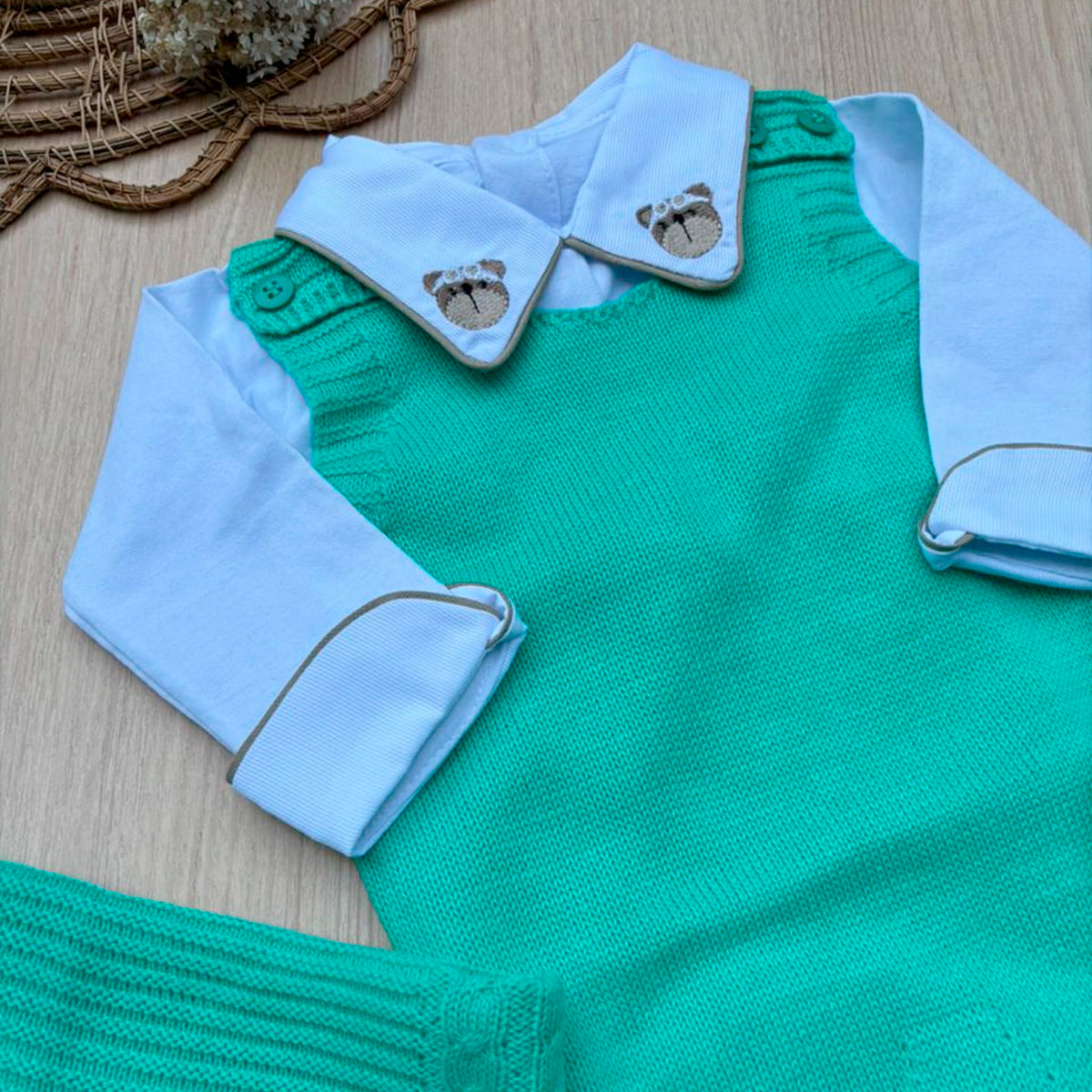 Saída Maternidade Tricot Noah