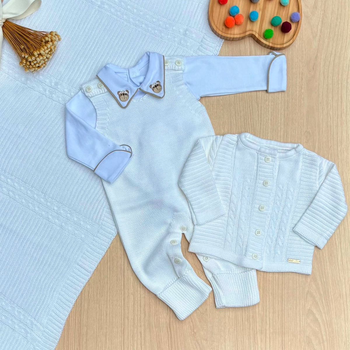 Saída Maternidade Tricot Noah