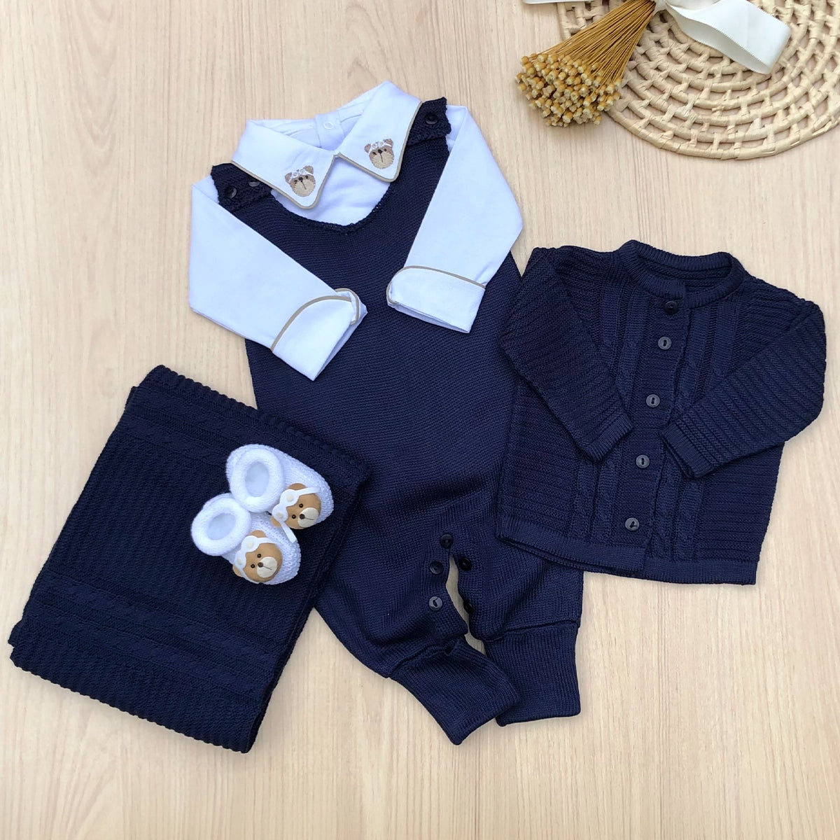 Saída Maternidade Tricot Noah