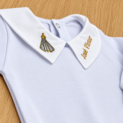 Body Bebê Nossa Senhora Batizado Personalizado