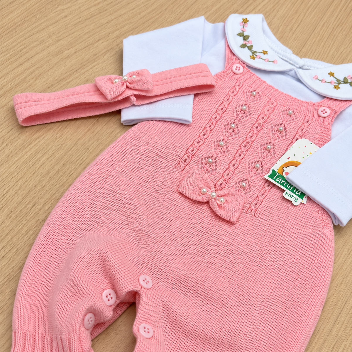 Macacão Bebê Tricot Maria Carolina
