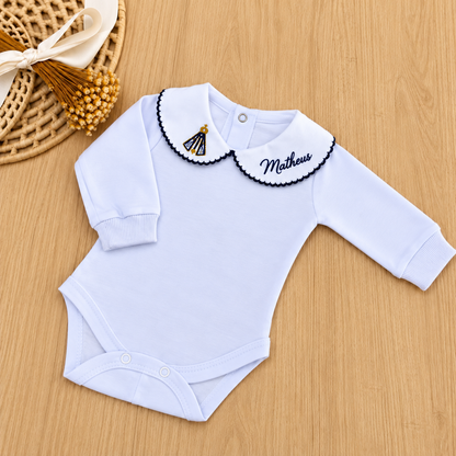 Body Bebê Nossa Senhora Batizado Personalizado