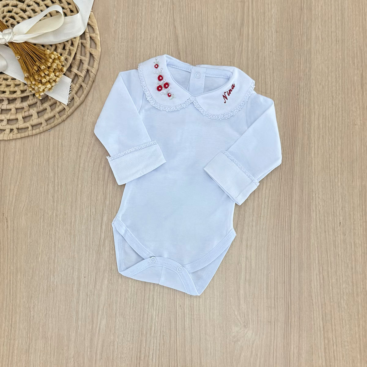 Body Bebê Rococo Nina Personalizado
