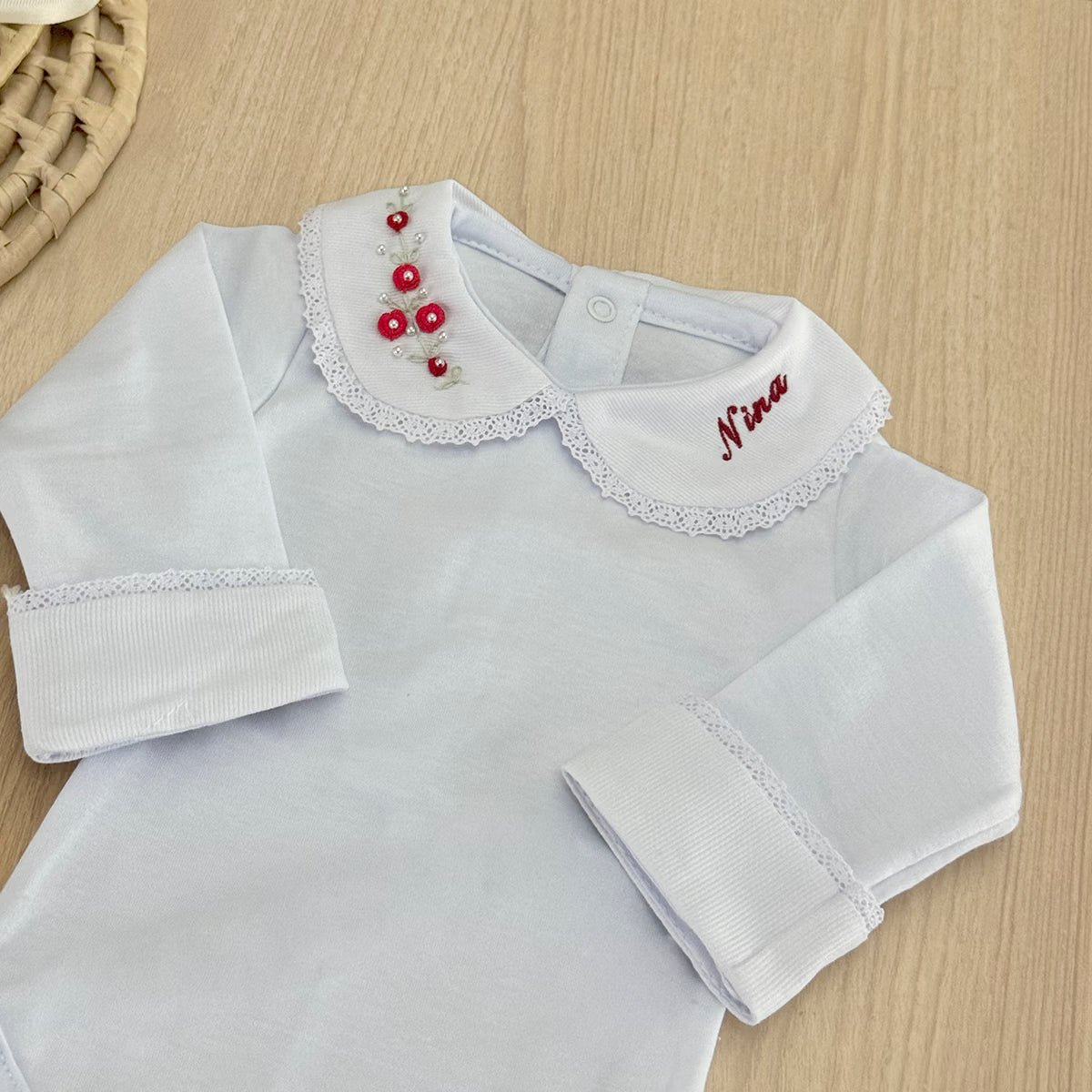 Body Bebê Rococo Nina Personalizado