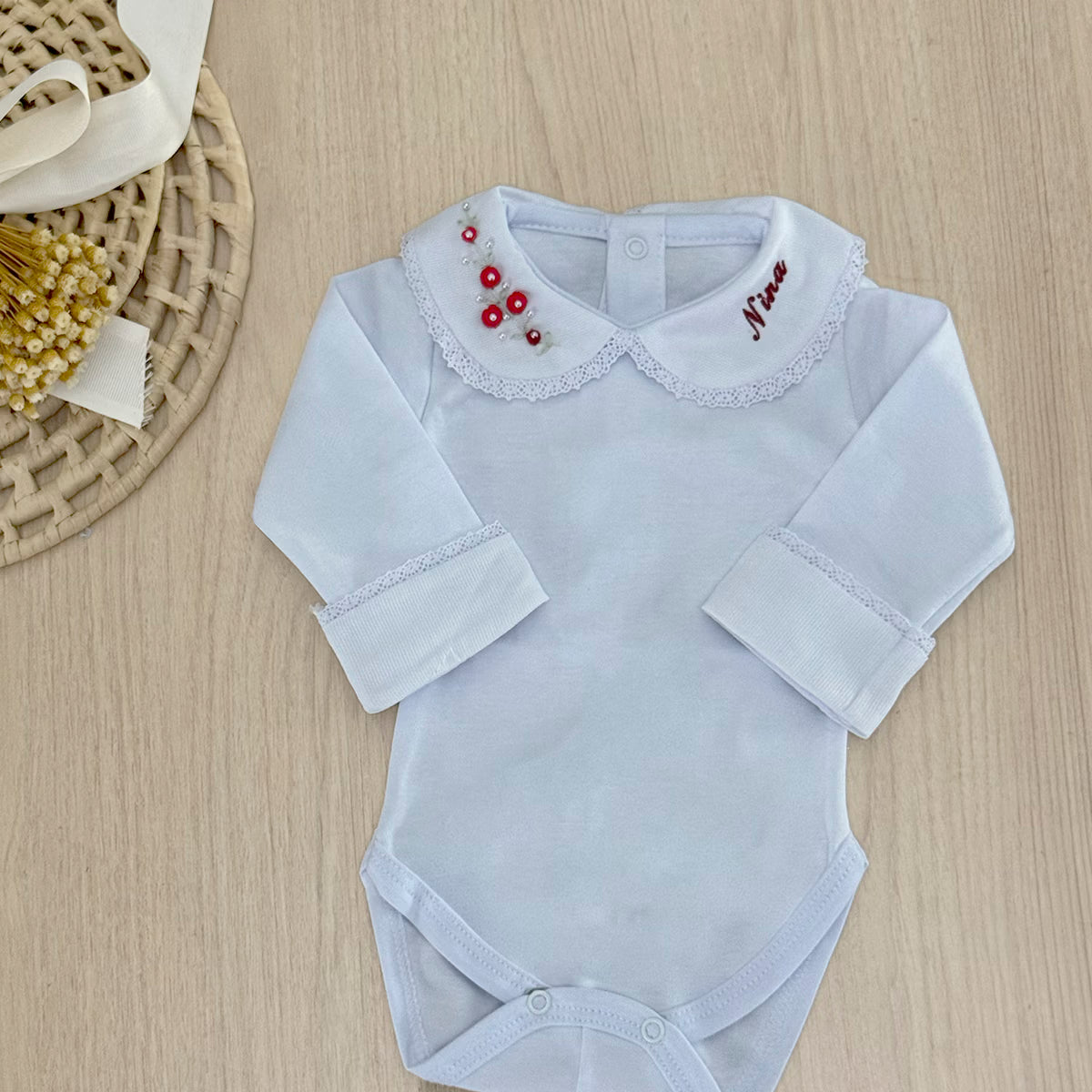 Body Bebê Rococo Nina Personalizado