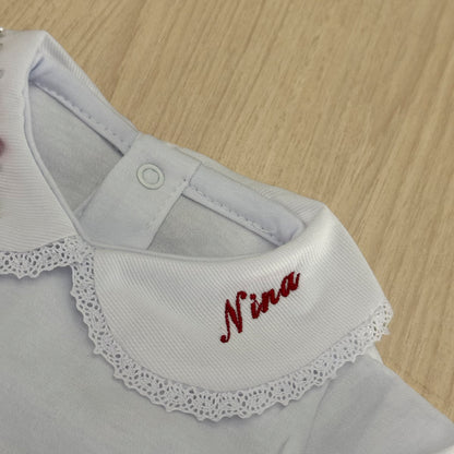 Body Bebê Rococo Nina Personalizado