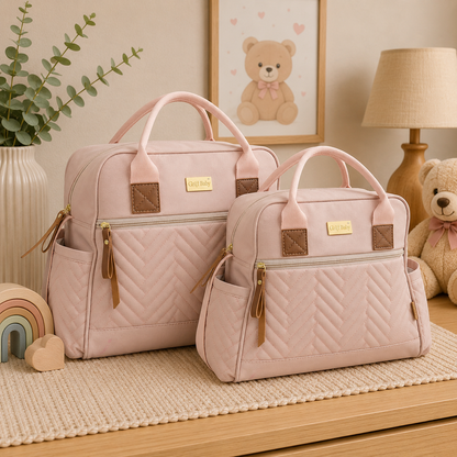 Bolsa Maternidade Matelassê Chevron