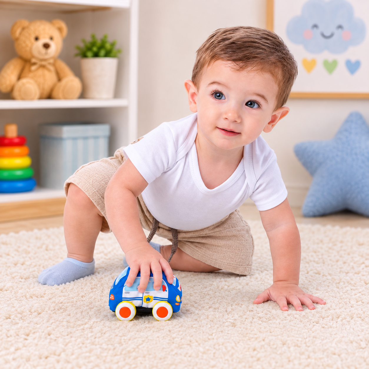 Brinquedo Carrinho Fofinho Corre Corre