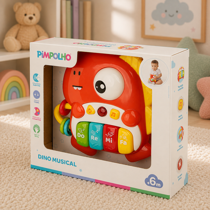 Brinquedo Piano Musical Dinossauro