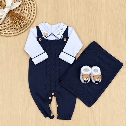 Saída Maternidade Tricot Theo Personalizado